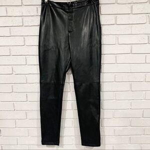 Avec‎ Les Filles Faux Leather Black SkinnyLeg Pants